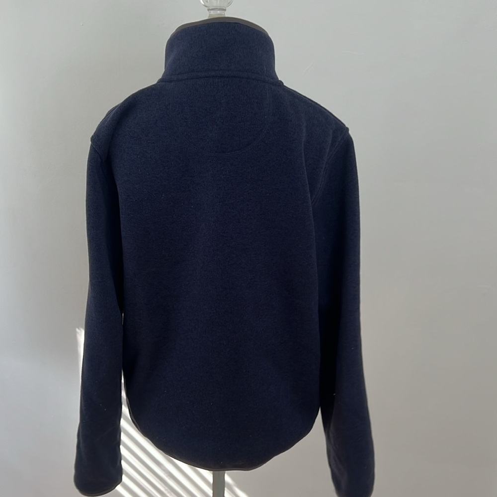 Men's L.L.Bean Sweater Fleece Pullover Bright Navy Size Small - Picture 3 of 4